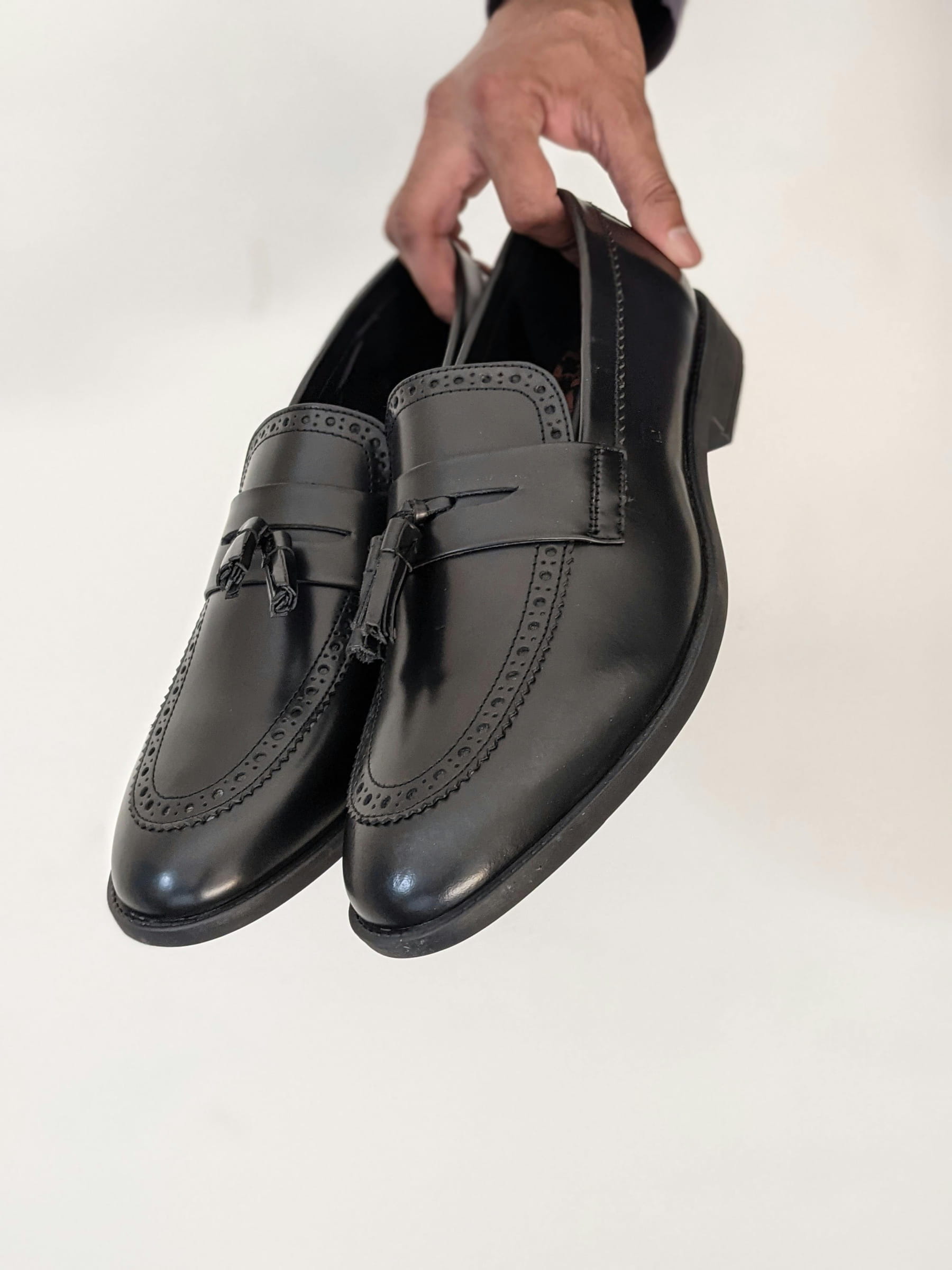 Leather penny loafers